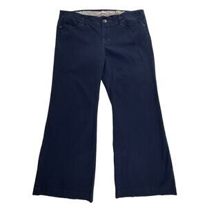 Gap Limited Edition Wide Leg Jeans Dark Blue Wash Denim Women's Size 16